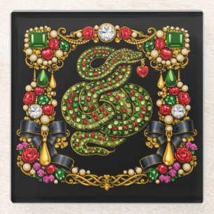 Tudor Inspired Design Scottish Scotland History Glass Coaster
