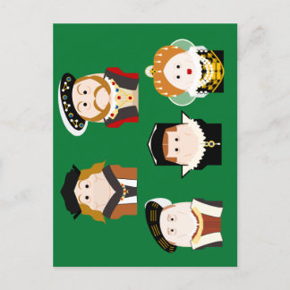 Tudor Monarchs postcard
