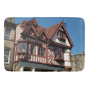 Tudor oak frame building, Edinburgh, Scotland Bath Mat