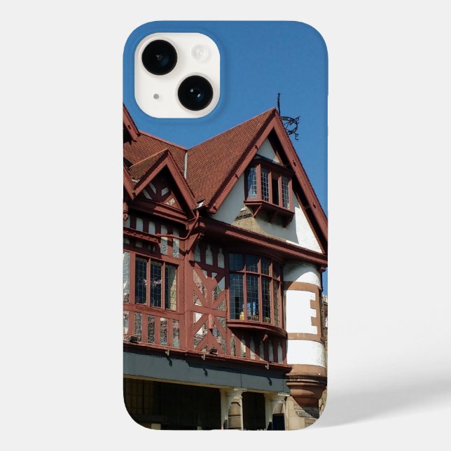 Tudor oak frame building, Edinburgh, Scotland Case-Mate iPhone Case (Back)