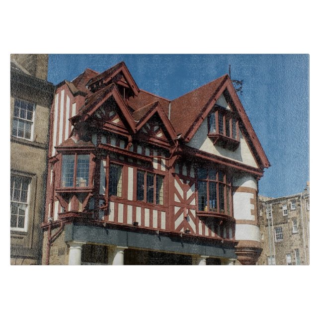 Tudor oak frame building, Edinburgh, Scotland Cutting Board (Front)