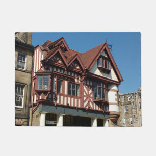 Tudor oak frame building, Edinburgh, Scotland Doormat