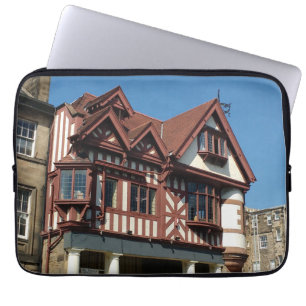 Tudor oak frame building, Edinburgh, Scotland Laptop Sleeve