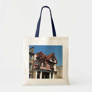 Tudor oak frame building, Edinburgh, Scotland Tote Bag