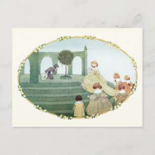 Tudor Princess and Maids by H. Willebeek Le Mair Postcard