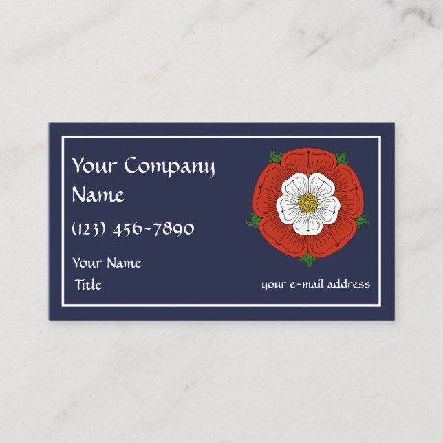 Tudor Rose Business Card (Front)