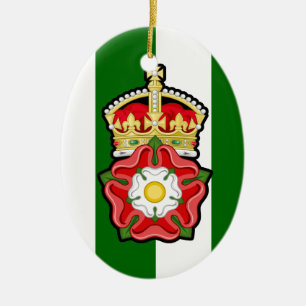 Tudor Rose Christmas Ornament