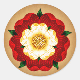 Tudor Rose Classic Round Sticker