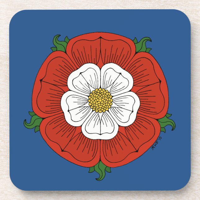 Tudor Rose Coaster (Front)
