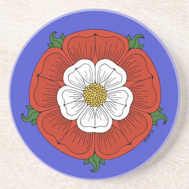 Tudor Rose Coaster (Front)