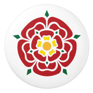Tudor Rose - English Rose Ceramic Knob