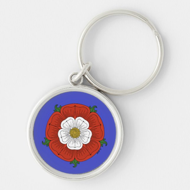 Tudor Rose Key Ring (Front)