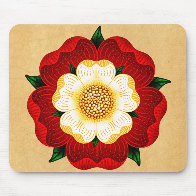 Tudor Rose Mouse Mat (Front)