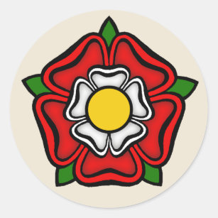 Tudor Rose of England, Emblem of Royalty Classic Round Sticker