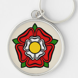 Tudor Rose of England, Emblem of Royalty Key Ring