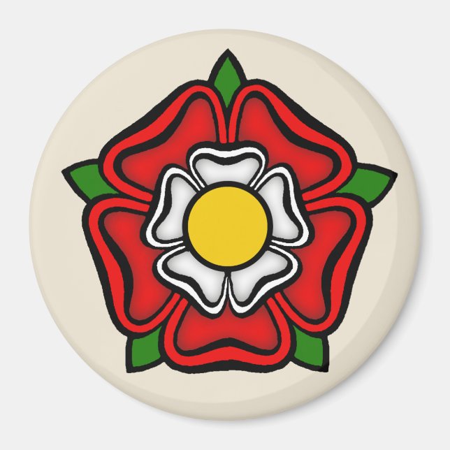Tudor Rose of England, Emblem of Royalty Magnet (Front)