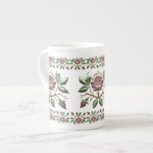Tudor Rose Porcelain Tea Mug