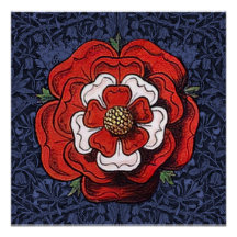 Tudor Rose Red and White