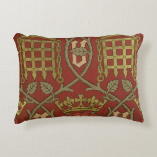 'Tudor Rose', reproduction wallpaper designed by S Decorative Cushion