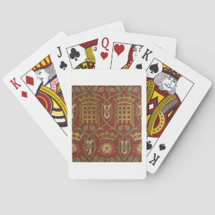 'Tudor Rose', reproduction wallpaper designed by S Playing Cards