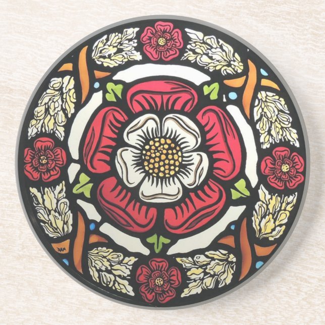 Tudor roses coster coaster (Front)