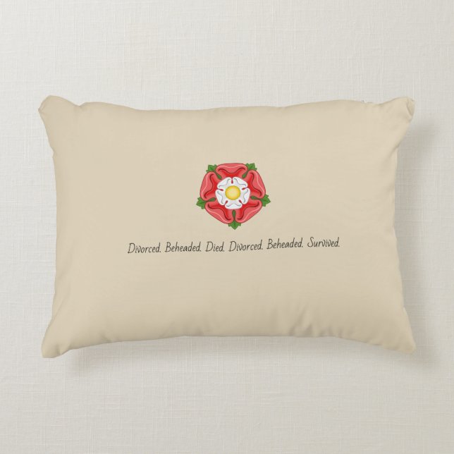 Tudor Wives with Tudor Rose Accent Pillow (Front)