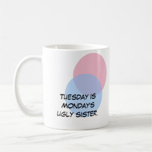 Tuesday is Monday's ugly sister. Coffee Mug