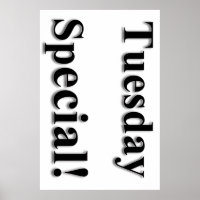 Tuesday Special Beauty Salon Poster