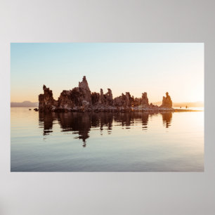 TUFA FORMATIONS AT MONO LAKE. POSTER