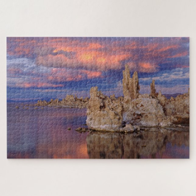 Tufa Formations on Mono Lake Jigsaw Puzzle (Horizontal)