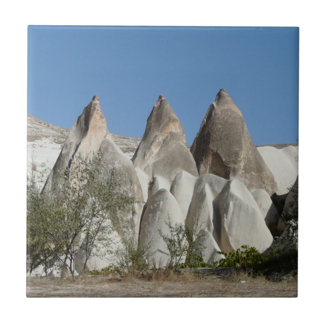 Tufa Rock Formations, Cappadocia, Turkey Tile (Front)