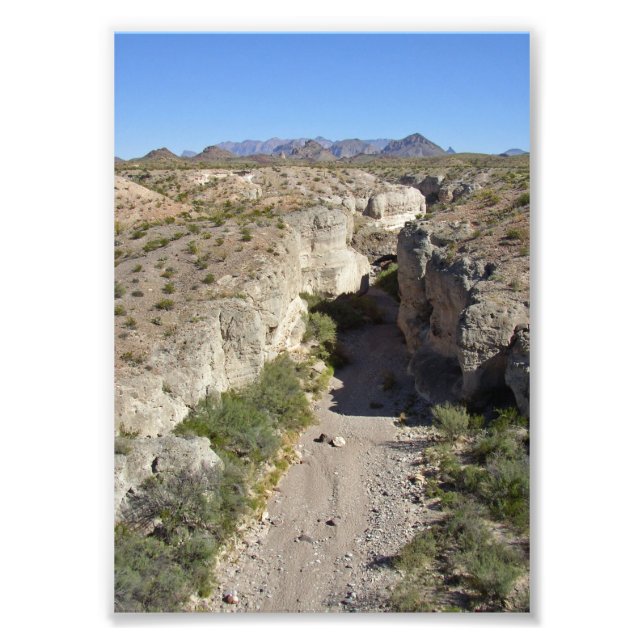 Tuff Canyon, Big Bend National Park Photo Print (Front)