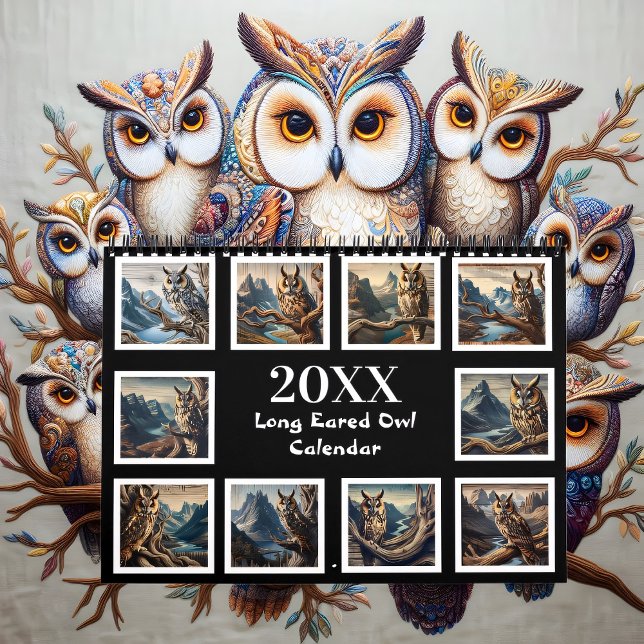 Tuffed Majesty Year with the Long-Eared Owl 20XX  Calendar (Creator Uploaded)