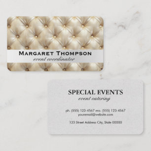 Tufted Fabric Cushion Background   Upholstery  Business Card