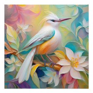 Tufted Golden Rumped Fantasy Bird Photo Print