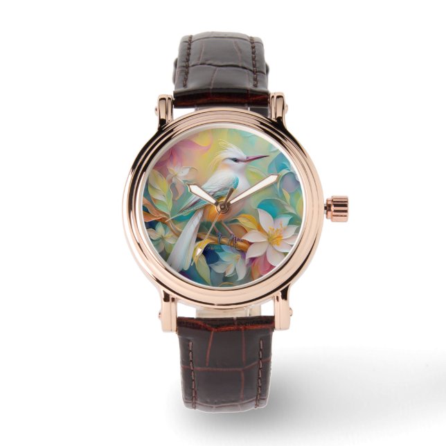Tufted Golden Rumped Fantasy Bird Watch (Front)