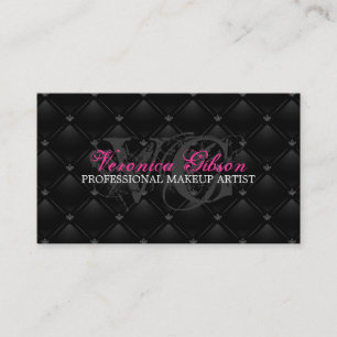 Tufted Hot Lips Makeup Artist Business Cards