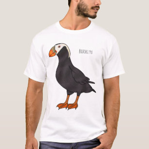 Tufted puffin bird cartoon illustration T-Shirt