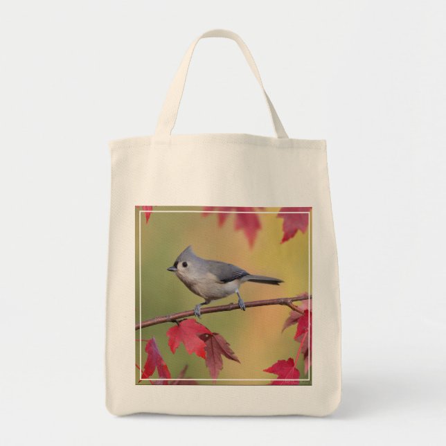 Tufted Titmice Tote Bag (Front)
