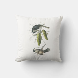 Tufted Titmouse by Audubon Cushion