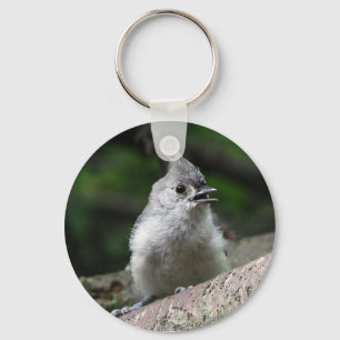 Tufted Titmouse Keychain