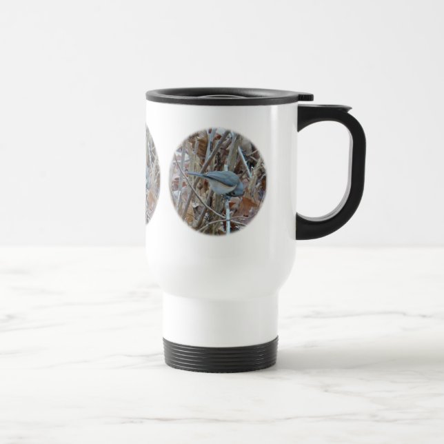 Tufted Titmouse Songbird Coordinating Items Travel Mug (Right)