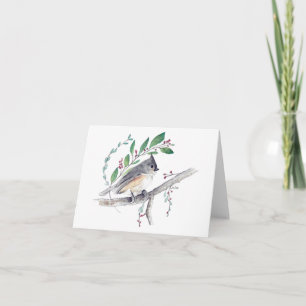 Tufted Titmouse Watercolor Note Card