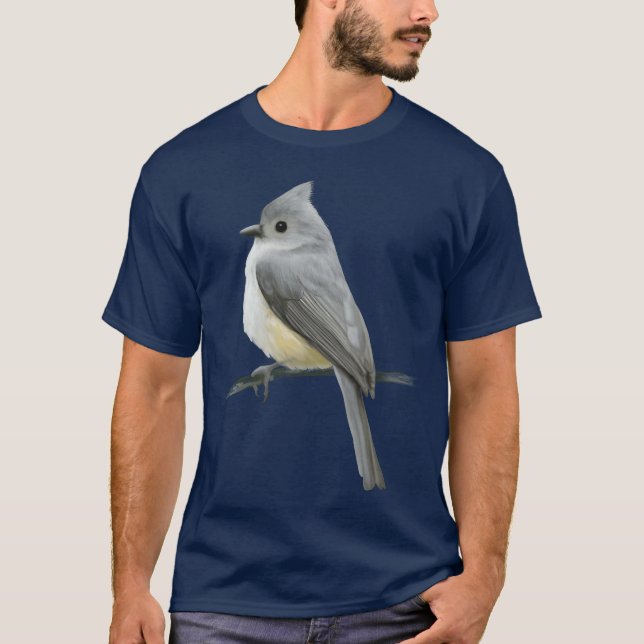 Tufteditmouse Bird funny T-Shirt (Front)