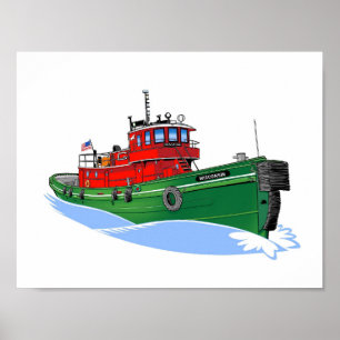 Tug America as Wisconsin Poster
