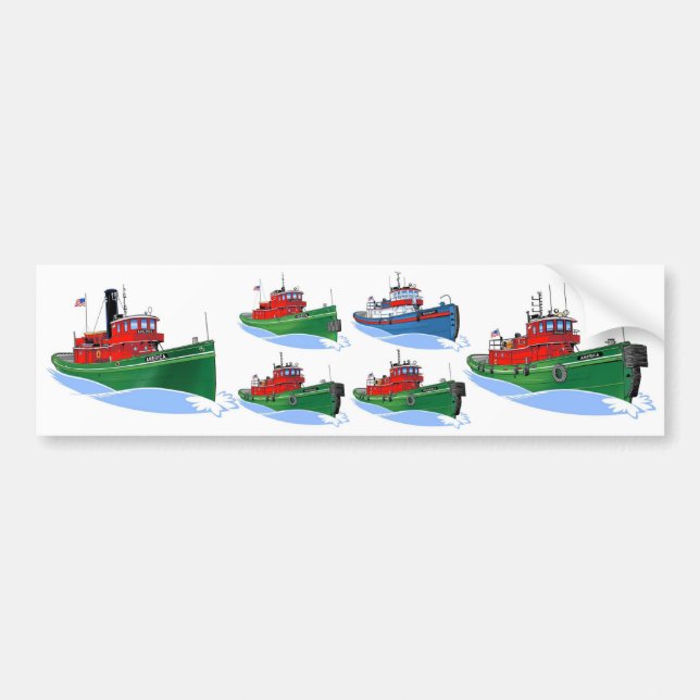 Tug America History Bumper Sticker (Front)