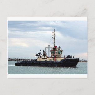 Tug boat 2, Port Adelaide, South Australia Postcard
