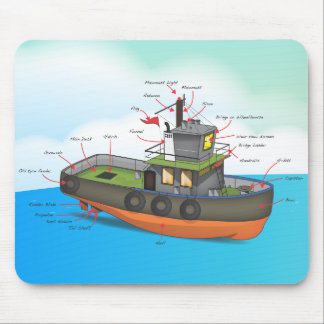 Tug Boat Mouse Mat