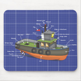 Tug Boat Mouse Mat