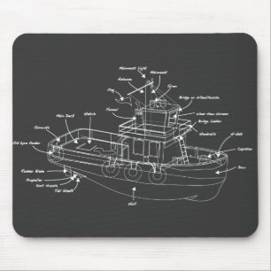Tug Boat Mouse Mat